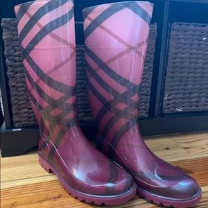 Burberry Berry Check Rain/Snow Boots